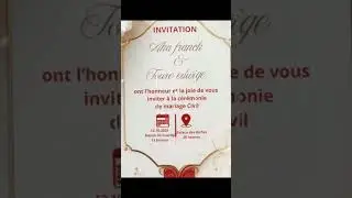 📦 Invitations🍽️ Menus📖 Livre d&rsquo;or #businessci #mariage #buzzivoire #partageinvitation #wedding