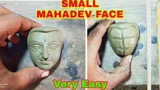 SMALL MAHADEV FACE MAKING // HOW TO MAKE CLAY FACE // EASY PROCESS // MAKING SMALL SHIV FACE /মহাকাল