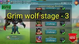 Grim wolf stage 3 | no Rose knight need | Bloodlust event | #Lordsmobile #papalogen