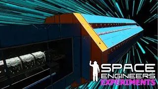 Using A Gravity Cannon With The Speed Of Light Mod - Space Engineers 'Experiments'