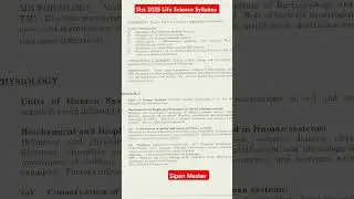 #shorts New SLST Syllabus। SLST 2025Syllabus। SLST Life Science Syallabus #slstsyllabus #newslst2025