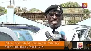 Police Impounds 38 Vehicles For Overcharging Passengers