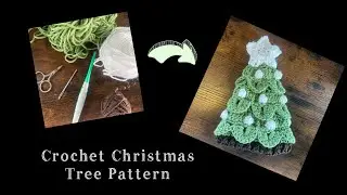 Crochet Christmas Tree Hat - LEFT Handed