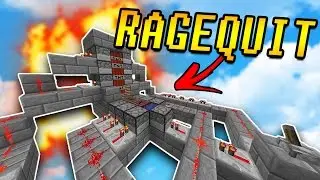 TNT CANNON Makes Him RAGEQUIT! | Minecraft TNT WARS w/ PrestonPlayz & LandonMC