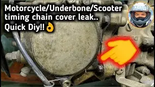 Motorcycle and Scooter timing chain cover leak,