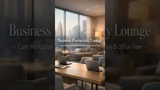 Business Productivity Lounge &ndash; Calm Workspace Atmosphere for Deep Focus & Office Flow
