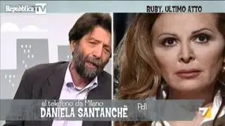13 maggio 2013 Berlusconi e cene eleganti: Cacciari vs Santanch&egrave;