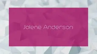 Jolene Anderson - appearance