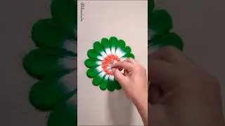 simple and easy tiranga rangoli #rangoli #tiranga #26january #republicday