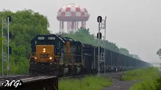 Ex-L&N SD40s Beat the Rain to the Falls