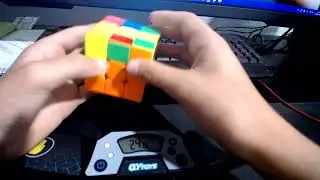 3x3 solve BUT i have to look at the cube using camera app