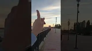 Life in Russia now. Sunset time. The new Embankment river Volga.
