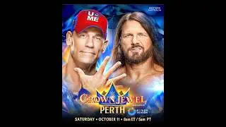Crown Jewel matchcard #wwe #netflix #trendingshorts #johncena #romanreigns #rhearipley #sethrollins
