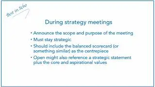 Initiating High-Value Strategy Meetings