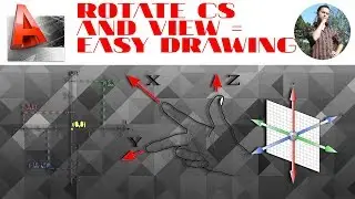 Autocad Coordinate System (UCS) Rotation