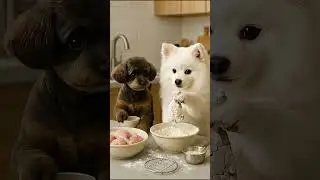 Two Pups, One Chicken Feast!