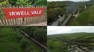 (4k) Irwell Vale ELR Eastlancashire railway by drone 14/05/2023