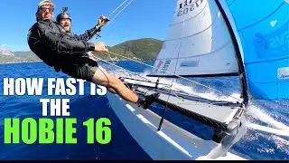 Средние скорости Hobie 16 при разных курсах паруса