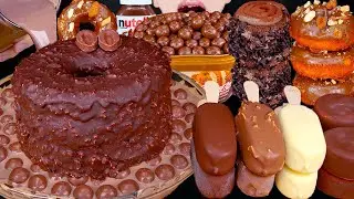 ASMR MALTESERS CHOCOLATE CAKE STARBUCKS MAGNUM ICE CREAM NUTELLA DESSERT MUKBANG 먹방咀嚼音 EATING SOUNDS