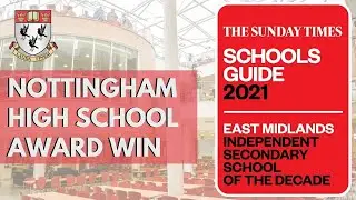 Nottingham High School Wins East Midlands Independent School of the Decade Award