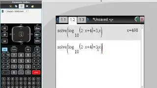 Ti Nspire CAS Solving Logarithmic Equations MUST SEE
