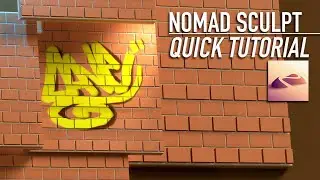 Making Bricks in Nomad Sculpt: Array Repeater tool