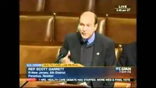 Rep. Garrett demands a repeal of the job-destroying health care law on the House floor