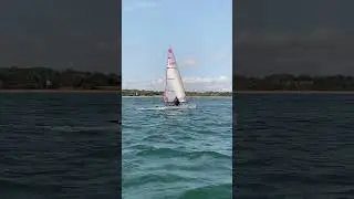 Blaze Dinghy &lsquo;Living the Dream&rsquo; Reaching Downwind in Windy Conditions | Warsash Wednesday Evening Ra