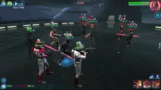 SWGOH TW Mauldalorians w gar cron vs Baylan
