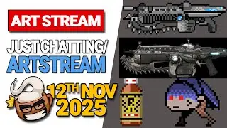 Art Stream/Just Chatting ✨ Pixel Art Practice! 12th Nov 2025