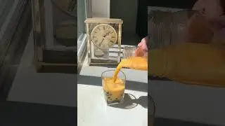 Mango  Bubble Tea | Cafe Vlog | TikTok @Kristeacafe | Home Cafe | Aesthetic Drink