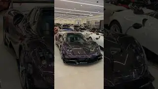 The purple carbon on this $6 million Pagani Huayra BC looks so good! 😍😱 #luxury #shorts #cars