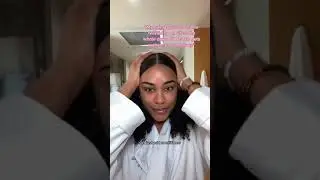 How I take care of my natural hair on vacation #shorts #naturalhair #clawclip