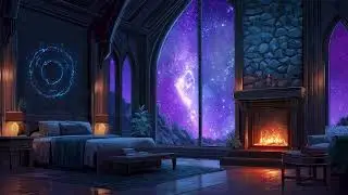 Midnight Room | Dark Fantasy Ambience | Between Worlds Under Alien Stars Background