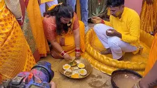 हल्दी हाथ की रस्म का आनंद गाँव में ही आता है|pahadi wedding Ceremony|@DeepakUK09 