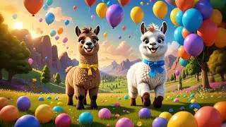 Three Baby Llamas Count and Rhyme | Numbers & Rhyming Song for Kids | Fun Learning Nursery Rhyme