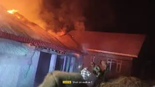Massive fire Breaks out At Matayan Drass. massive fire destroys home