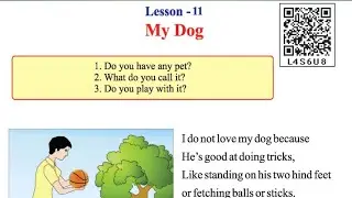 MP Board Class 5 Lesson 11 My Dog Most imp For Board Exam कक्षा 5 अंग्रेजी पाठ11 माय डॉग @BKCGURU