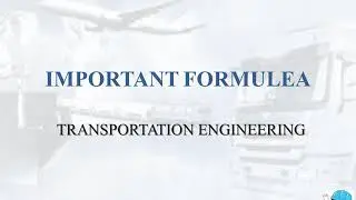 IMPORTANT FORMULAS || TRANSPORTATION ENGINEERING || GATE INFORMATION||SSC JE||RRB JE||IES||CIVIL
