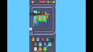 Pixel Flow Level 95 Very Hard. Walkthrough Gameplay 
