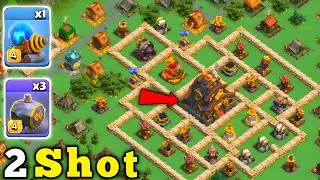 Capital Peak 2 Shot With Most Overpowerful troop 🗿 in Clan Capital