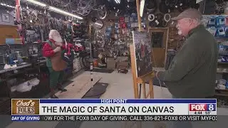 North Carolina artist captures magic of Santa