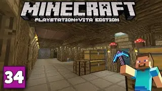 [34] MINING HUB | Minecraft PS Vita Let's Play