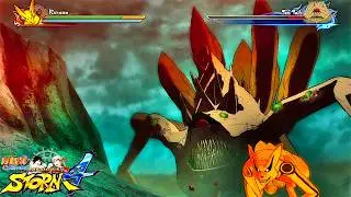 TEN TAILS [jubi] vs NINE TAILS & EIGHT TAILS - Ultimate Ninja STORM 4