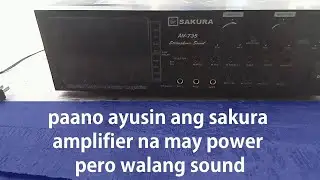 paano ayusin ang amplifier na may power pero walang sound @resikloelectronicsrepair1970