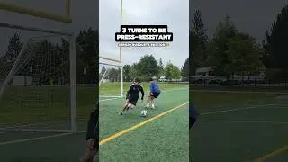 Master these 3 turns ✅ to become press resistant like Sergio Busquets 🐐 #soccerskills #soccer