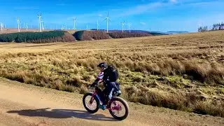 Fatbike through Crystal Rig Windfarm to search for the crash site of Supermarine Spitfire BM647