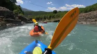 Albania, part #5, Packrafting rzeka Vjosa (WW3), 01.05.2025