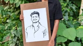 Real time drawing 😍💓#drawing #stencil #trending #realtime #realistic #tutorial#malayalam #art #love 