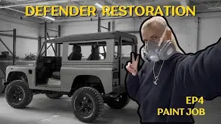 Land Rover Defender Restoration EP4 - Paint job